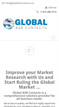 Mobile Screenshot of globalb2bcontacts.com