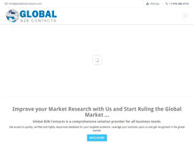 Tablet Screenshot of globalb2bcontacts.com